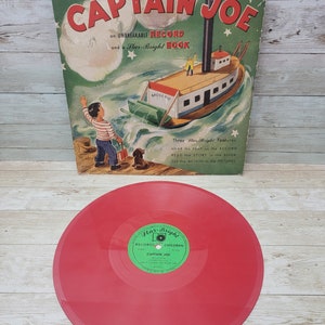 Captain Joe Red 10&quot; Vinyl Record 78 RPM George Kluge No Book