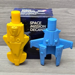 1988 Space Mission Decanter Set Avon Shampoo Cleanser NOS