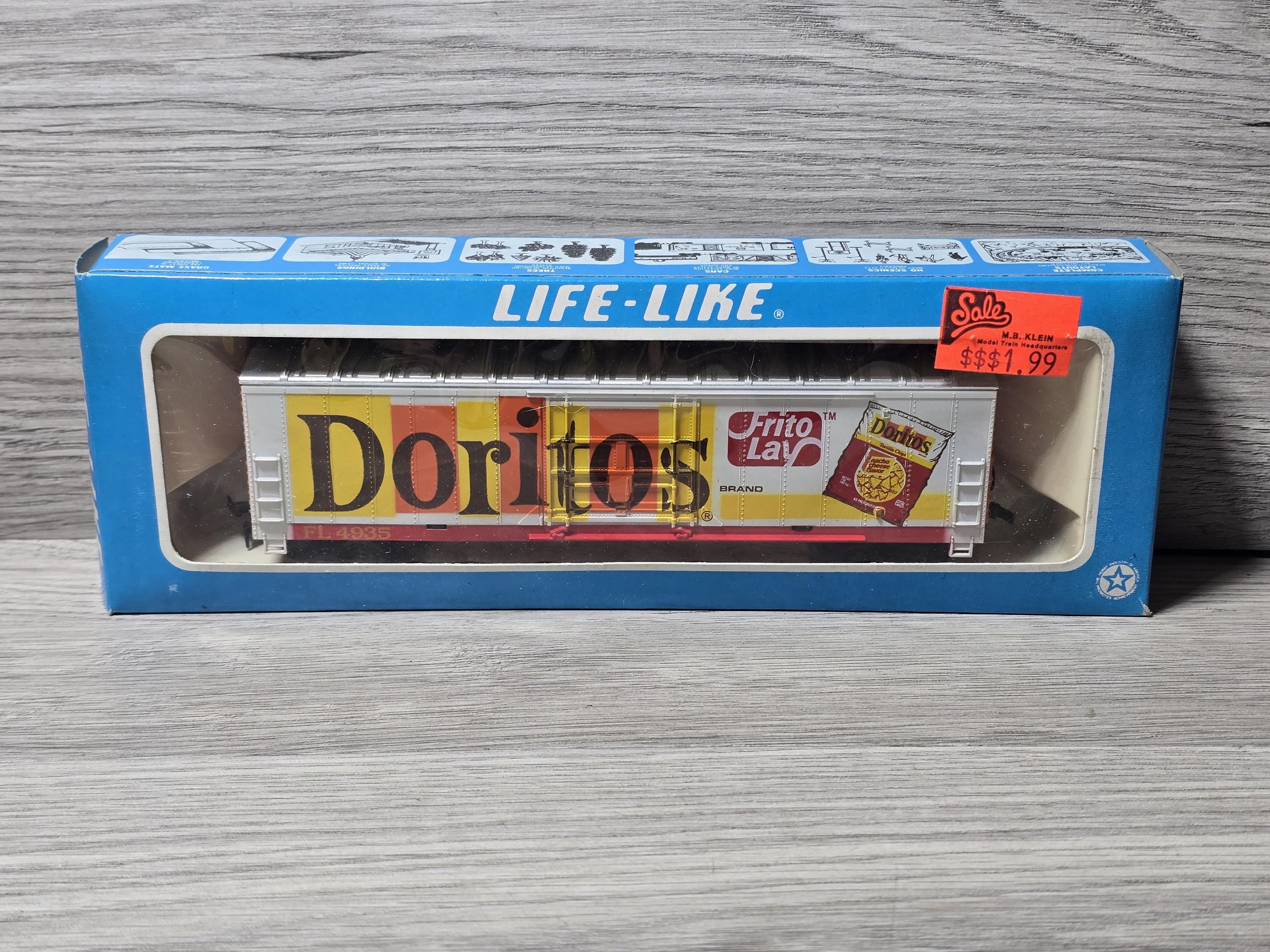 Vintage Life Like HO Scale Doritos Billboard Train Box Car NOS