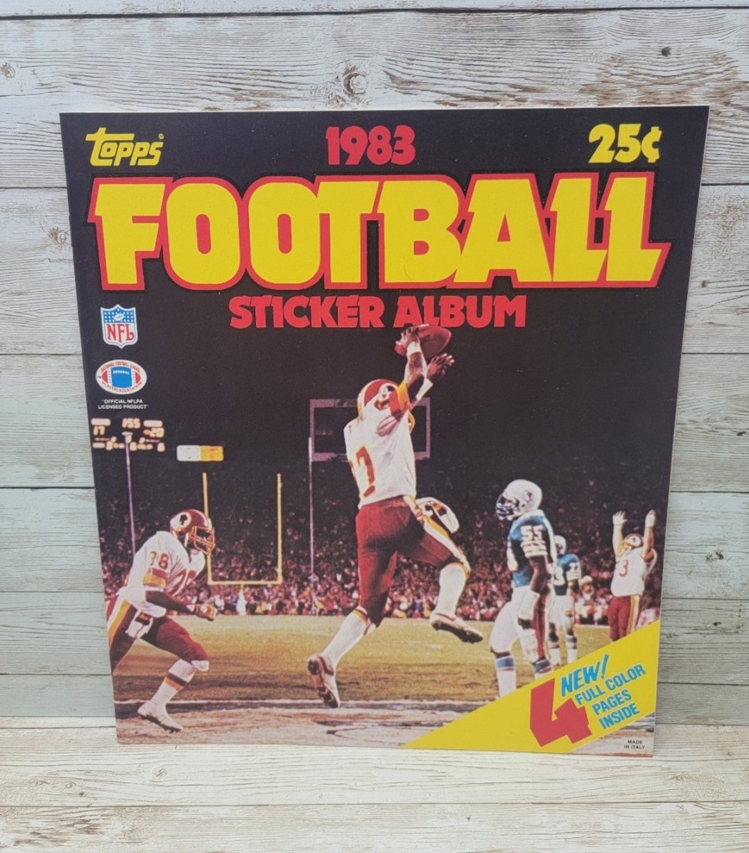 1983 UNUSED Topps NFL Football Sticker Album Book - Etsy