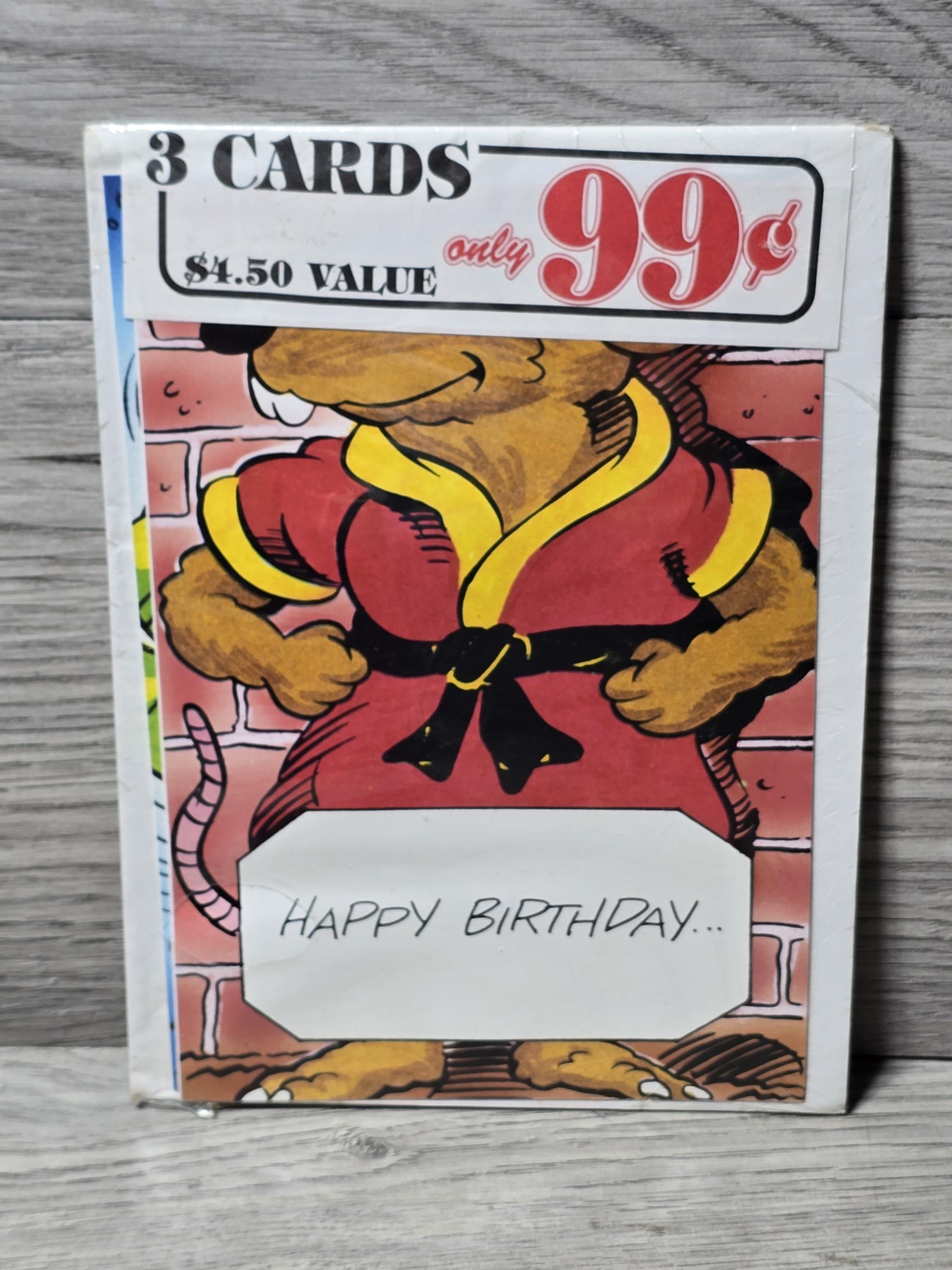 1989 SEALED TMNT Ninja Turtles Greeting Cards Pack (3 Cards) - Etsy