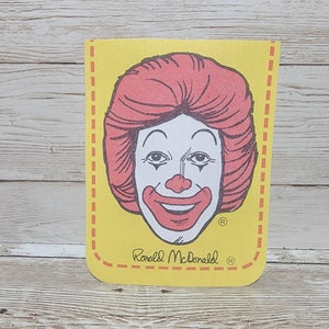 1978 Iron On Pocket Patch McDonald&#39;s Ronald McDonald UNUSED