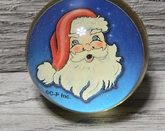 1980s Christmas Santa Claus Bouncing Ball Superball 1.25"