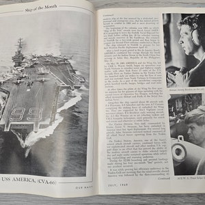 1968 1969 Our Navy Military Magazine Lot von 2 Junk Journal Bild 5