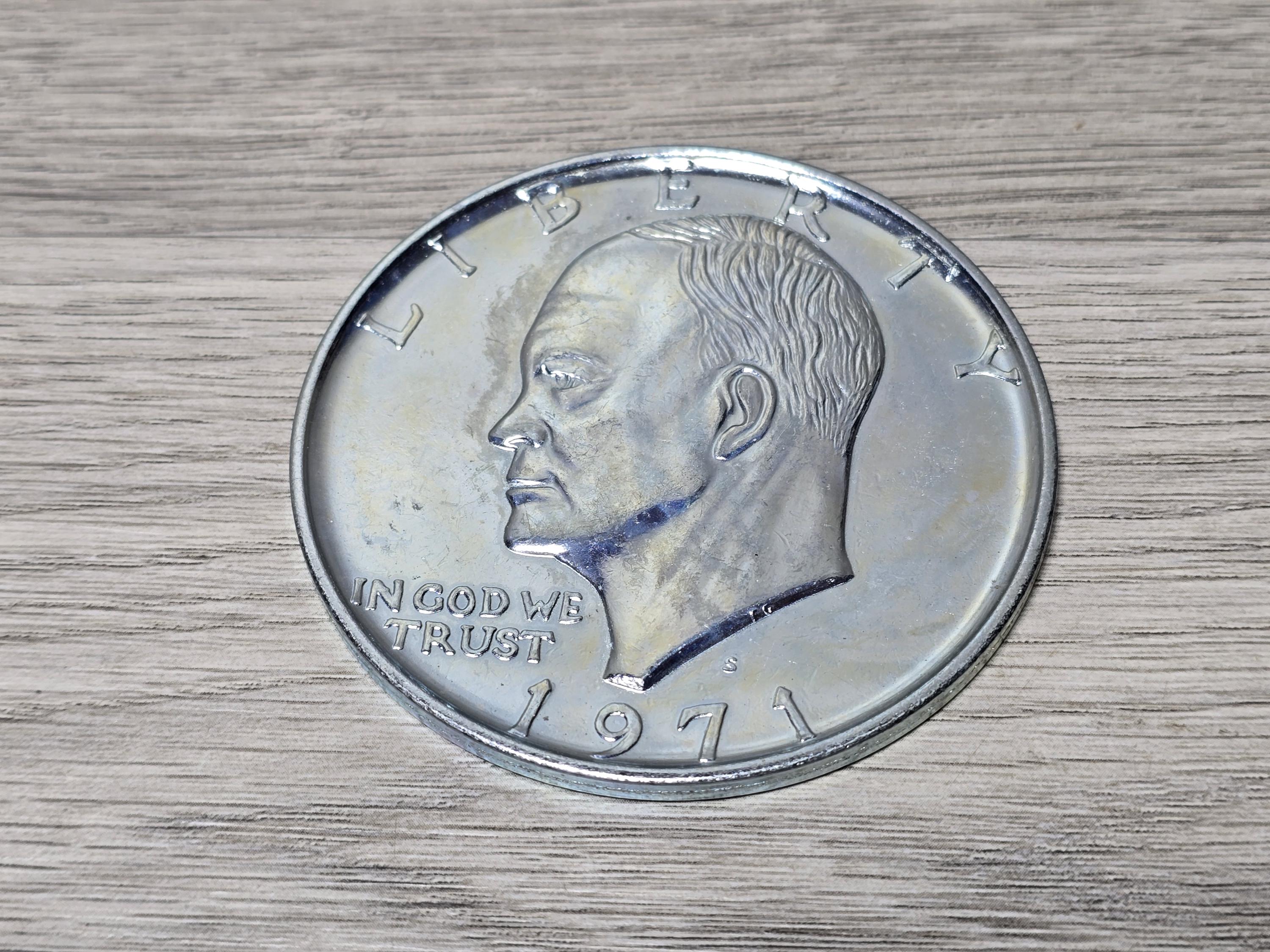 アイゼンハワープルーフ1ドル銀貨 1971年　4枚セット アメリカ 1971-S アイゼンハワー大統領 1ドル 銀貨 PCGS