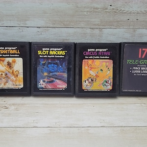 Atari 2600 ゲームカートリッジ 4個セット サーカス Atari スロット レーサー バスケットボール