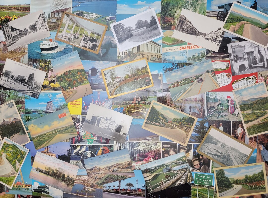 Bulk Postcard Lot of 400 Postcards old and Newer Etsy