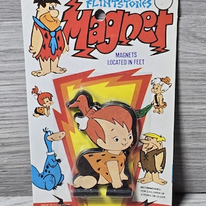 1976 NOS Flintstones Hanna Barbera Fridge Magnet Pebbles Flintstone
