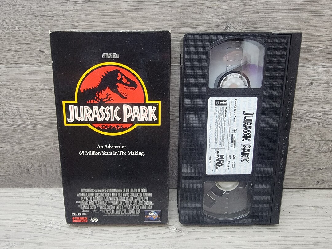 1994 Jurassic Park VHS Tape Cassette Movie Etsy