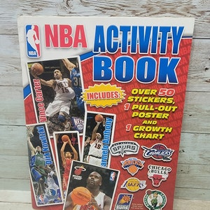 2007 NBA Activity Book Pullout Poster Kobe Shaq - Stickers UNUSED