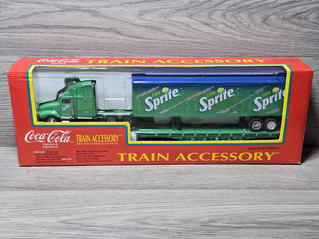 Vintage K-line Coca Cola SPRITE Train Accessory Die Cast Semi Truck ...