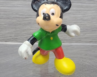 1970s Walt Disney Productions Mickey Mouse Mini 2" PVC Figure Bullyland