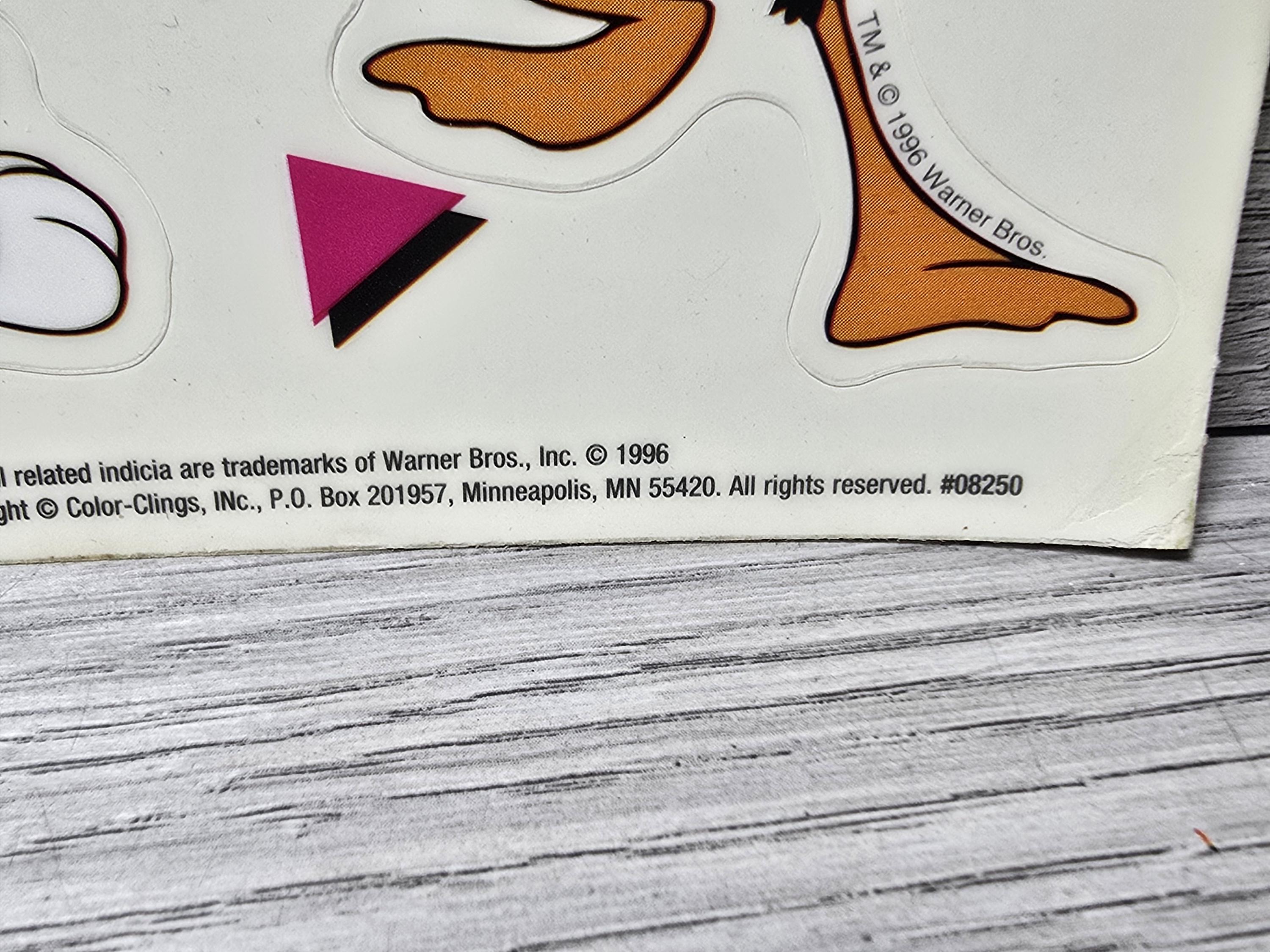 1996 Warner Bros Looney Tunes Static Cling Window Decoration Bugs 