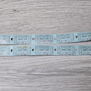Vintage - 10 Tickets - Majestic Theater Mt Penn Reading Pennsylvania Kino