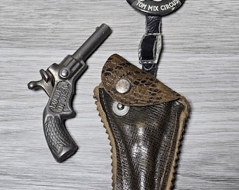 1930s RARE Tom Mix Circus Ralston Shooters Holster Western Cowboy Collectible