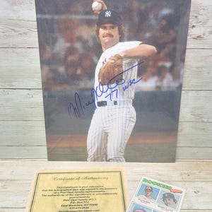 Mickey Klutts Yankees Signed Autographed 8x10 Plus 1977 Topps Rookie Card Shortstops