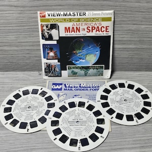 1961 GAF View Master Quick Draw McGraw 3 rulli con libretto B534 View-Master