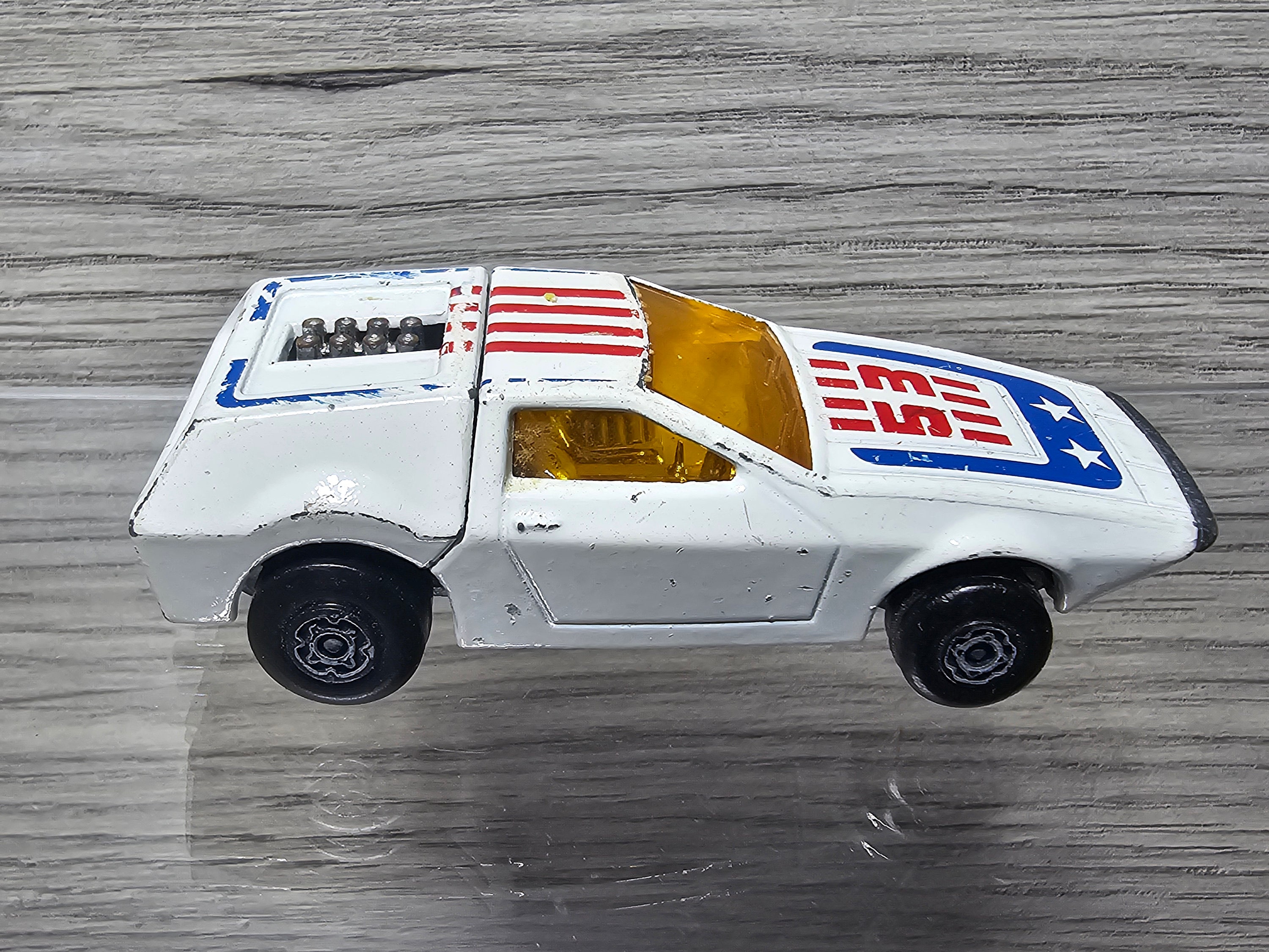 1972 Matchbox Superfast Series Tanzara No 53 White Made in England