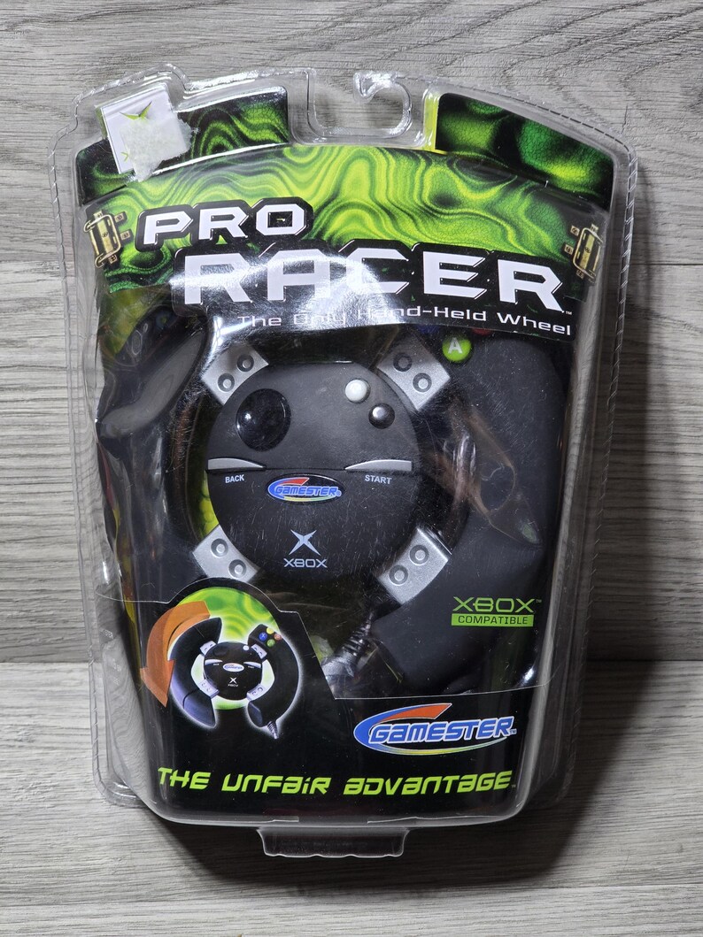 Gamester Pro Racer Controller Wheel for Original Xbox NEW SEALED - Etsy