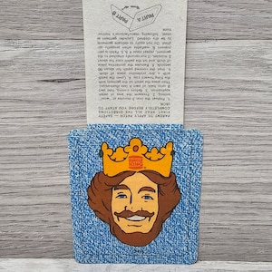 1978 Burger King BK Graphic Collectible Iron On Patch