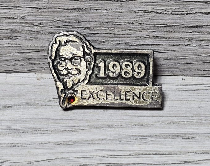 Kfc Pin 1989 RARE KFC Lapel Pin Excellence Employee Collectible - Etsy