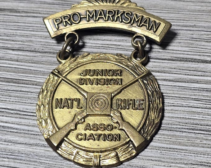 NRA Sharpshooter 15FT Award Badge W/five Blue Hash Marks - Etsy