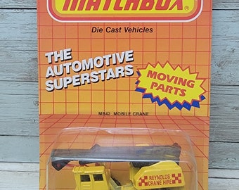 1987 Matchbox MB42 Mobiler Kran Diecast Reynolds Crane Hire