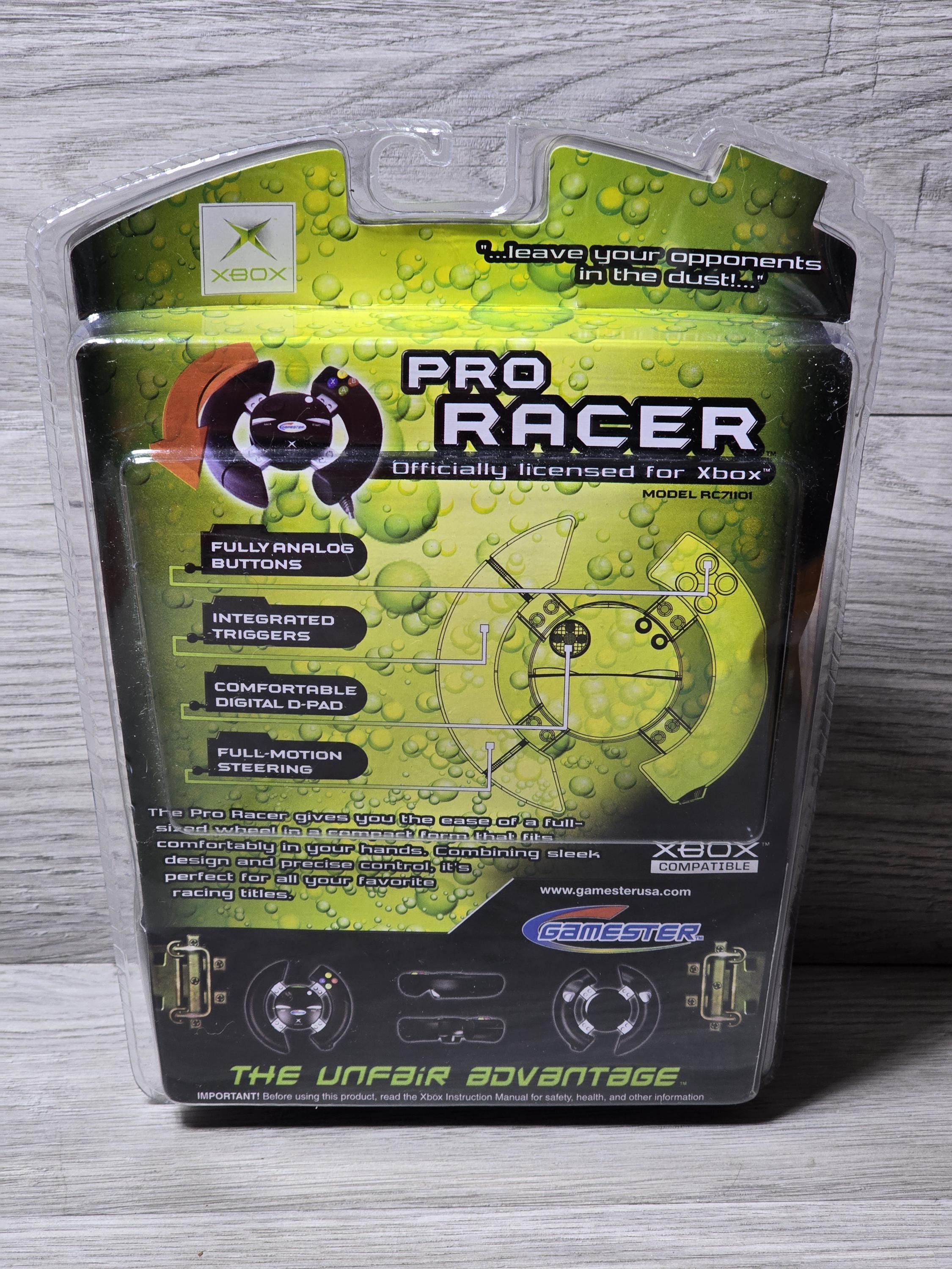 Gamester Pro Racer Controller Wheel for Original Xbox NEW SEALED - Etsy