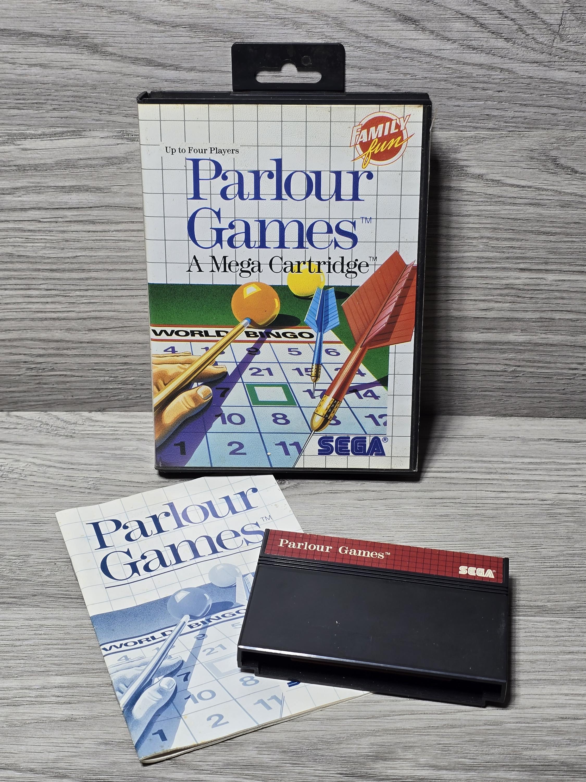 Sega Mega System Parlour Games Complete w/ Manual