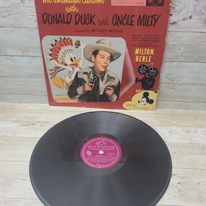 Vintage 78 RPM Record Book Uncle Milty Milton Berle Donald Duck RCA RARE