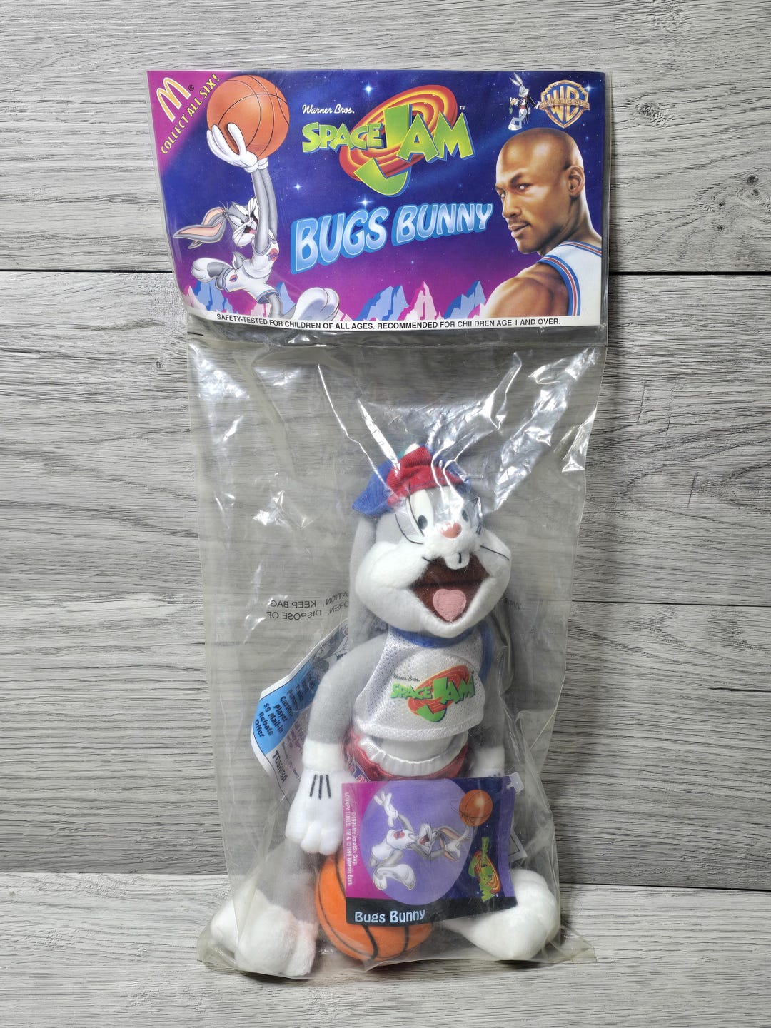 1996 Mcdonalds Bugs Bunny Space Jam Plush Sealed New Old Stock - Etsy
