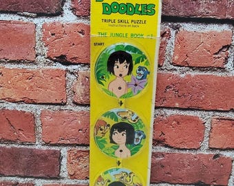1960s Walt Disney Jungle Book and Three Bears 3D Lenticular