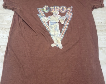Camiseta original de Star Wars de los años 70, C-3PO, talla mediana (38-40)