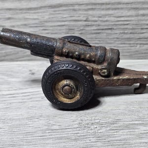 Jouet en tôle ancien année 30 canon allemand 33,5 cm XL #2