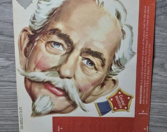1960年代のヴィンテージKFCカーネル・サンダースのロゴアート