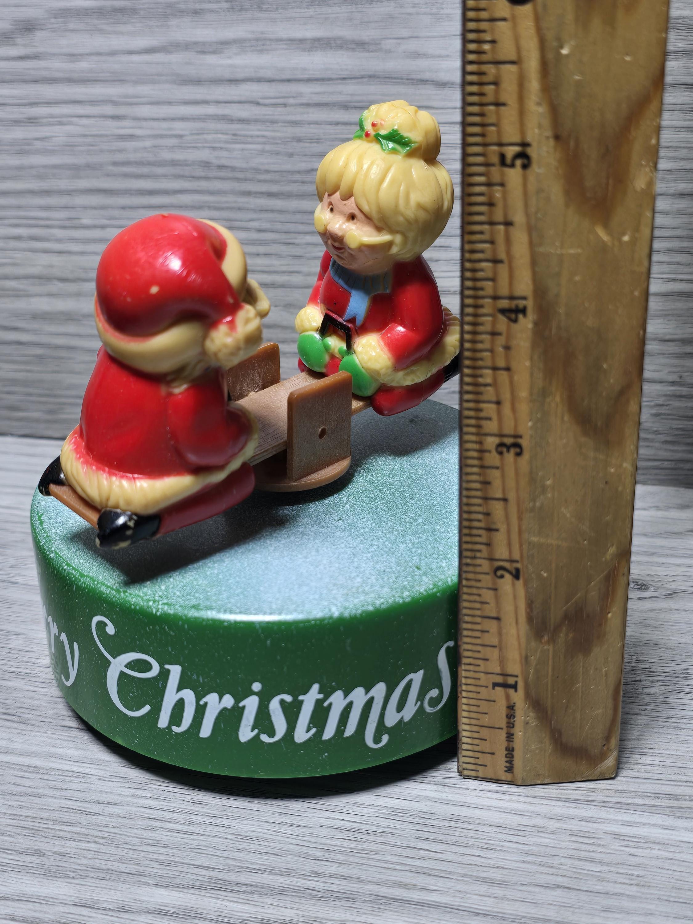 1981 クリスマス ユールタイド サンタ プラスチック シーソー ゼンマイ