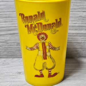 1960s McDonald&#39;s Ronald McDonald Plastic Cup Scarce