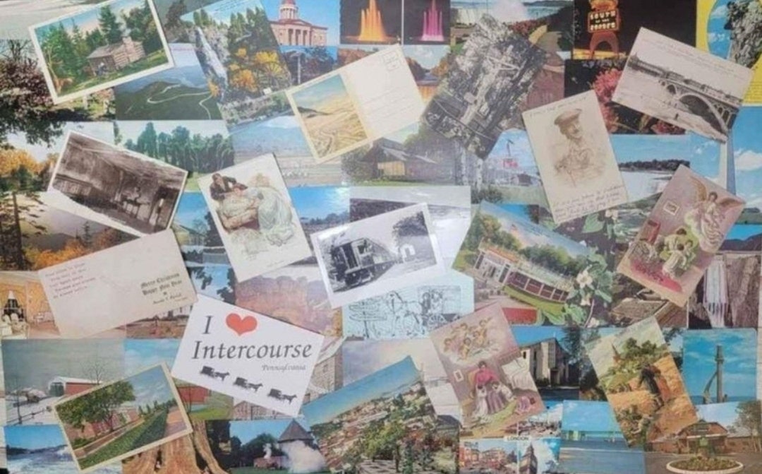 Bulk Postcard Lot of 200 Postcards old and Newer Random Etsy