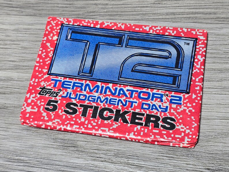 1991 Terminator 2 Judgment Day Stickers Trading Cards SIX Unopened ...
