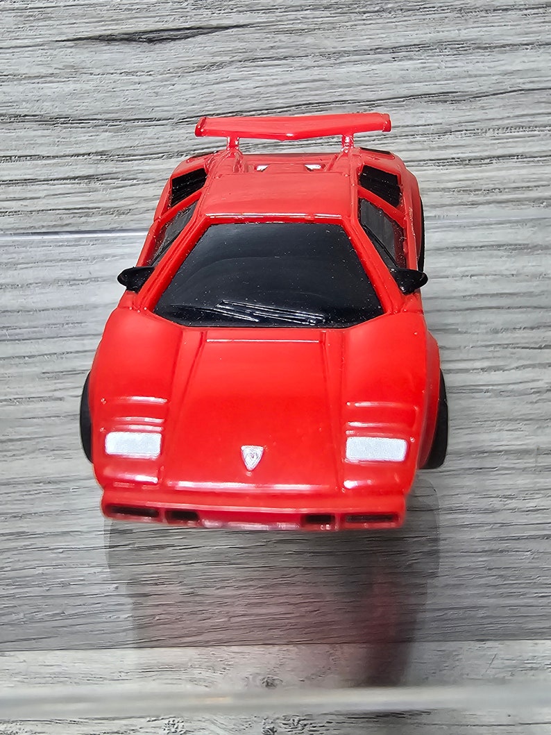 Tyco Lamborghini Countach HO Scale Slot Car probado en funcionamiento imagen 2