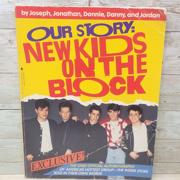 1990 New Kids on the Block NKOTB Paperback Book