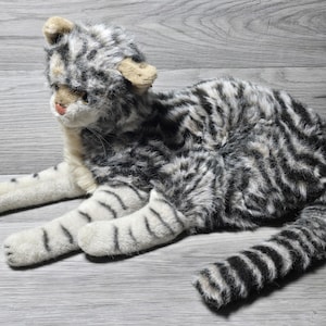 Large Steiff Tabby Cat - Etsy