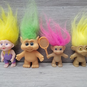 Vintage Troll Doll Lot of 4 Dolls