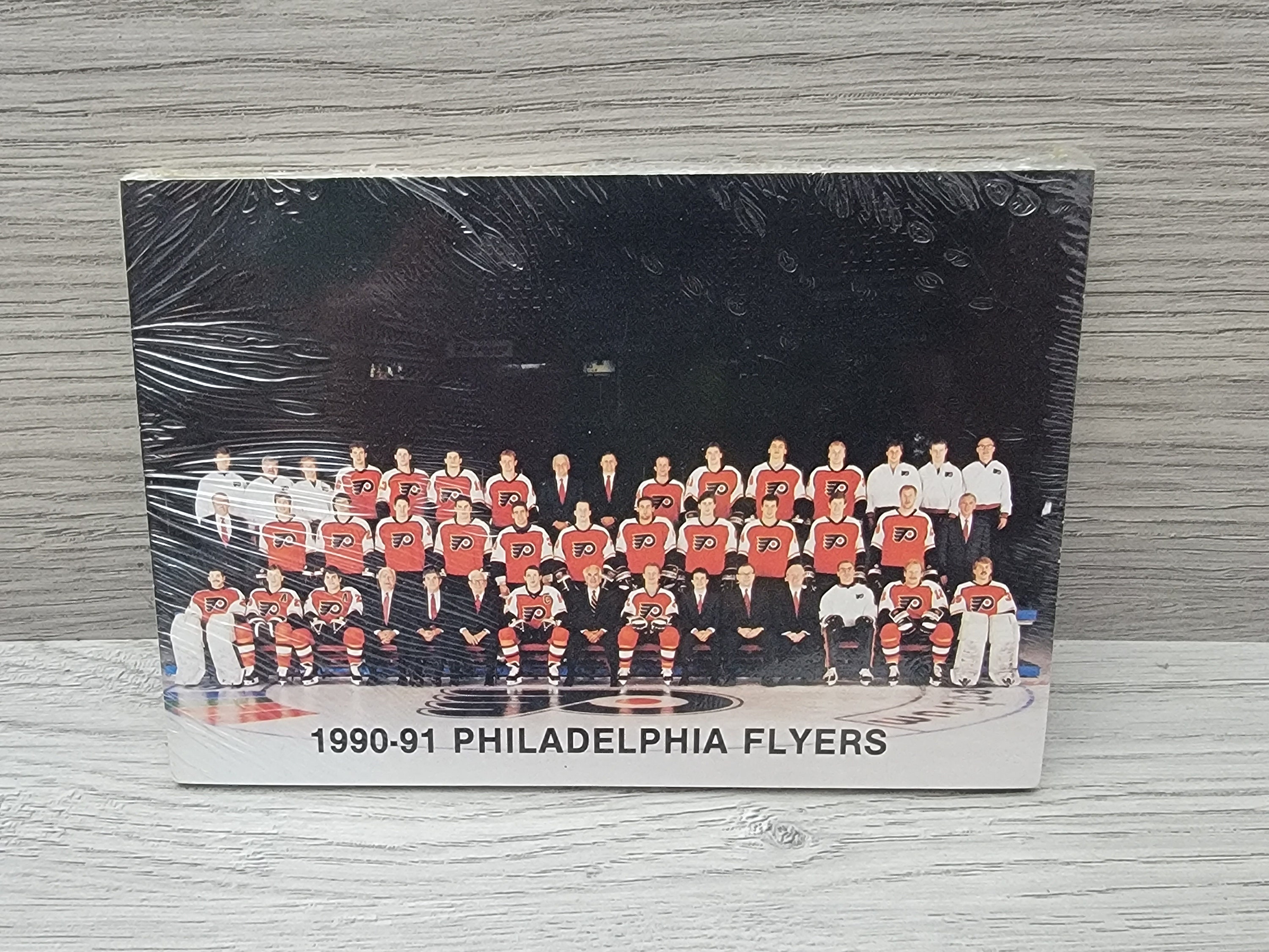 1990 1991 SEALED Philadelphia Flyers Complete Team Photo Postcard 