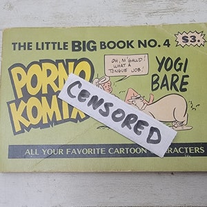RARE Porno Komix the Little Big Book No. 4 Adult Risque Comic ...