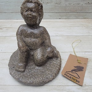 1991 Mt. Pinatubo Phillipines Lava Debris Ash Artwares Victims Eruption 4&quot; Figurine