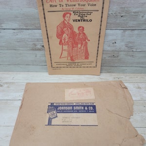 1940s Art of Ventriloquism How to Throw Your Voice w/ Original Envelope