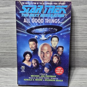 1994 Star Trek Next Generation All Good Things Michael Jan Friedman Paperback