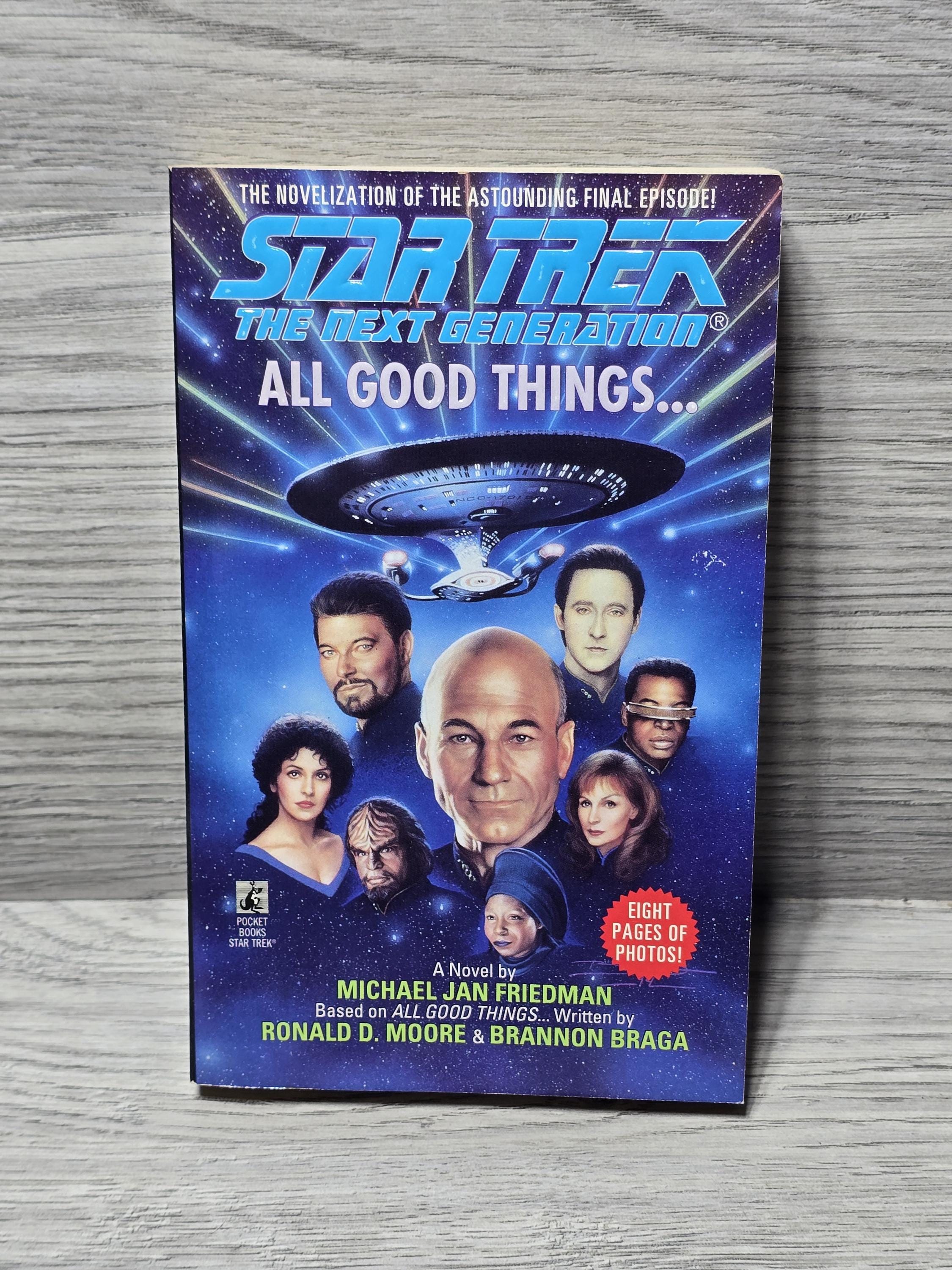 1994 Star Trek Next Generation All Good Things Michael Jan Friedman Paperback