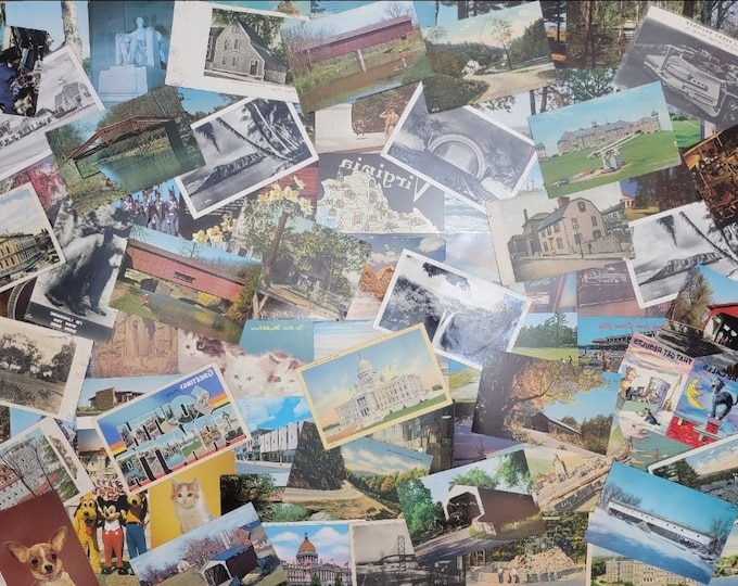 Bulk Postcard Lot of 100 Postcards old and Newer Etsy